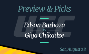 UFC Fight Night: Barboza vs Chikadze Prediction, Odds, Picks