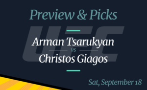 Arman Tsarukyan vs Christos Giagos Odds, Time, Where to Watch, and Pick