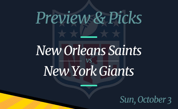 Giants vs Saints NFL Week 4 Odds, Time, and Prediction