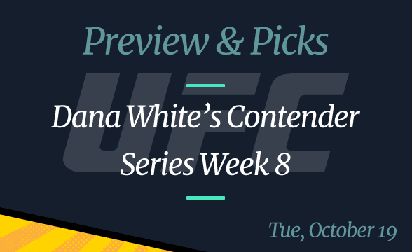 Dana White’s Contender Series Week 8: Odds, Picks Preview