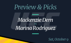 UFC Vegas 39 Mackenzie Dern vs Marina Rodriguez Odds, Picks, and Preview