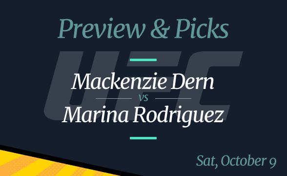 UFC Vegas 39 Mackenzie Dern vs Marina Rodriguez Odds, Picks, and Preview