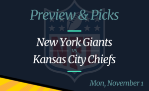 Giants vs Chiefs NFL Week 8 Odds, Time, and Prediction