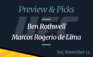 Rothwell vs De Lima Betting Preview, Time, Odds