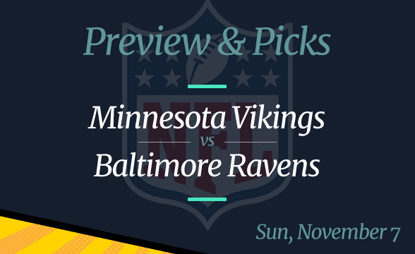 Vikings vs Ravens NFL Week 9 Odds, Time, and Prediction