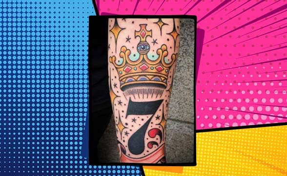 #14 King of 7’s Gambling Tattoo