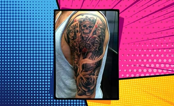 Vegas tattoo  Sleeve tattoos Tattoos for guys Gambling tattoo