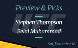 Thompson vs Muhammad Betting Preview, Time, Odds