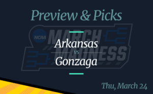 Arkansas Razorbacks vs Gonzaga Bulldogs March Madness Odds, Time, and Prediction