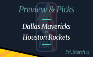 Dallas Mavericks vs Houston Rockets NBA Odds, Time, and Prediction