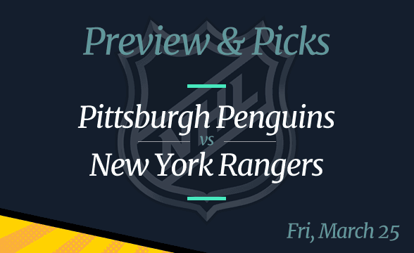 Pittsburgh Penguins vs New York Rangers NHL Odds, Time, and Prediction