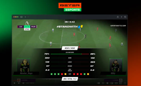 BETER Introduces New Widget for Efootball Streams