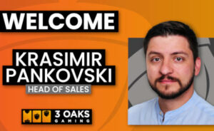 3 Oaks Gaming Brings Krasimir Pankovski as Head of Sales