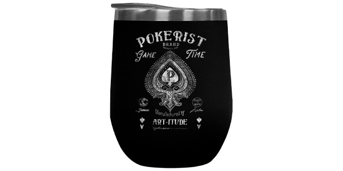 Pokerist brand tumbler